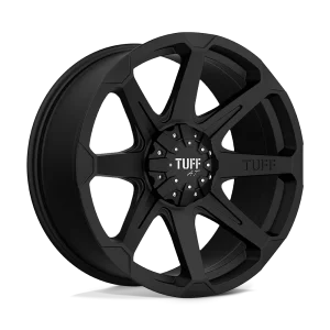 Tuff Wheels – T05 – Black – 22″x10″ -20mm – Summer Wheels – 2210T05-08165F25